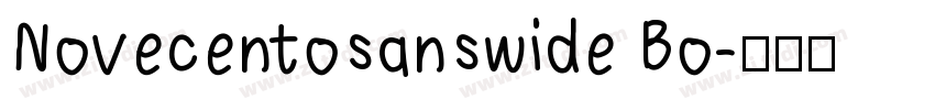 Novecentosanswide Bo字体转换